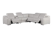 1116 - Power Reclining Italian Leather Sectional - R&R Furniture Gallery (Fountain Valley, CA)