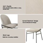 Lark - Side Chair (Set of 2) - White / Black - R&R Furniture Gallery (Fountain Valley, CA)
