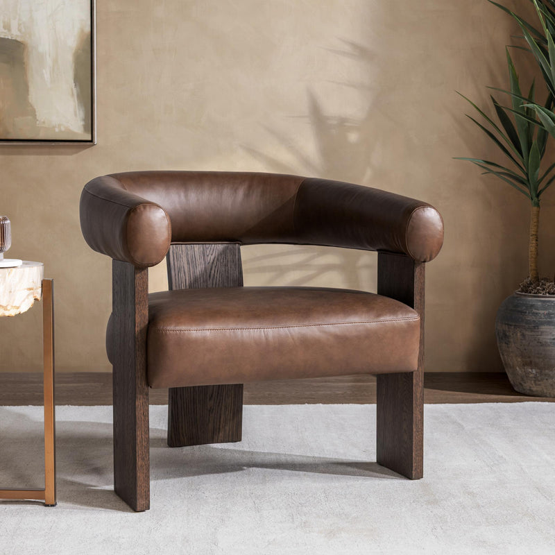 Julina - Accent Chair - Rich Cocoa - R&R Furniture Gallery (Fountain Valley, CA)