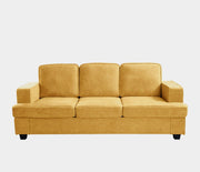 Modern Sofa, Comfortable 3 Seater Couch With Deep Seating, Loose Back Cushions, Wide Arms - R&R Furniture Gallery (Fountain Valley, CA)