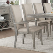 Rocky - Arm Chair (Set of 2) - Fabric & Gray Oak - R&R Furniture Gallery (Fountain Valley, CA)