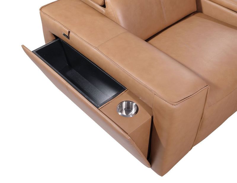 1224 - 3-Piece Modular Power Reclining Sofa In With 2 Power Recliners & Power Headrests