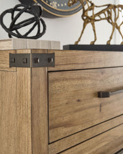 Ridgester - Five Drawer Chest - Light Brown - R&R Furniture Gallery (Fountain Valley, CA)