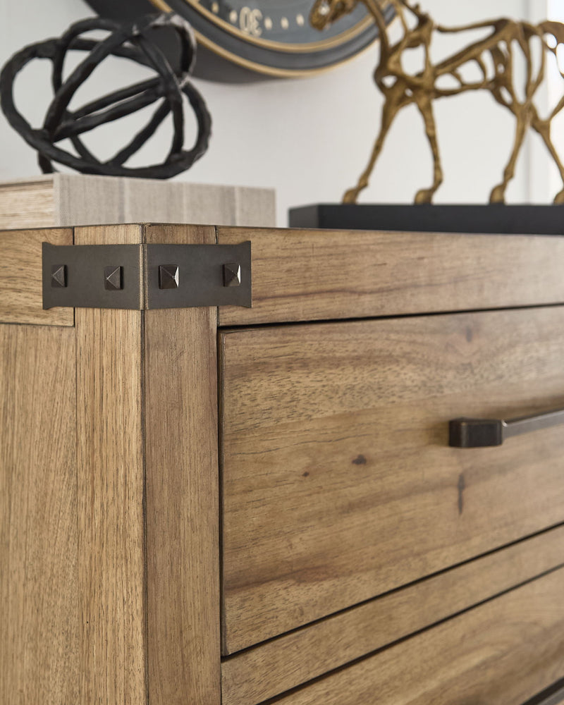 Ridgester - Five Drawer Chest - Light Brown - R&R Furniture Gallery (Fountain Valley, CA)