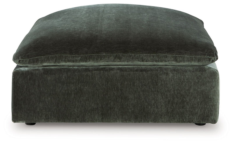 Carriage View - Oversized Accent Ottoman - Jade - R&R Furniture Gallery (Fountain Valley, CA)