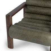 Classic Home Dahlia accent chair with plush upholstery and wooden legs, showcasing elegant design and comfortable seating.