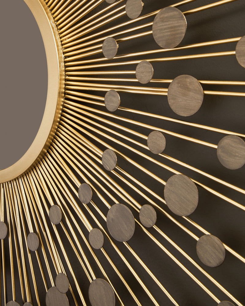Morwenna - Accent Mirror - Bronze / Gold Finish - R&R Furniture Gallery (Fountain Valley, CA)