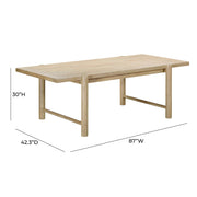 Gata - Outdoor Rectangular Dining Table - Light Teak - R&R Furniture Gallery (Fountain Valley, CA)