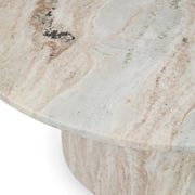 Amberly - Marble Round Coffee Table - Rusty Gray - R&R Furniture Gallery (Fountain Valley, CA)