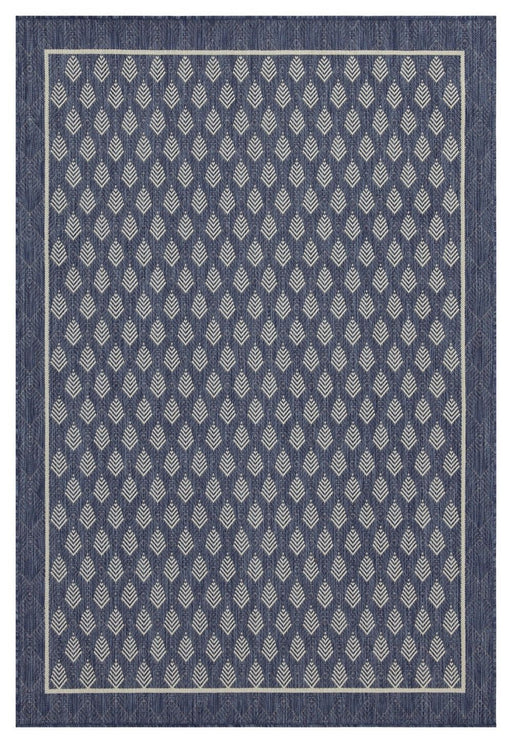Sunshine - 5'3" X 7'3" Indoor & Outdoor Area Rug - Blue - R&R Furniture Gallery (Fountain Valley, CA)