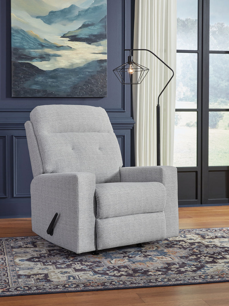 Skillins - Rocker Recliner - Stone - R&R Furniture Gallery (Fountain Valley, CA)