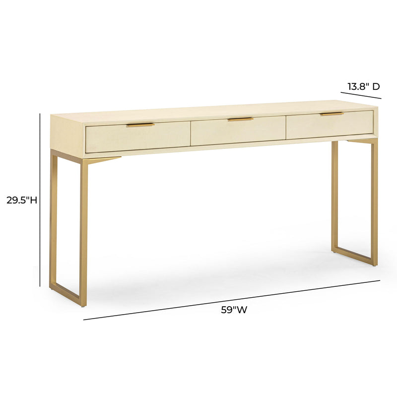Pesce - 3 Drawer Console Table - R&R Furniture Gallery (Fountain Valley, CA)