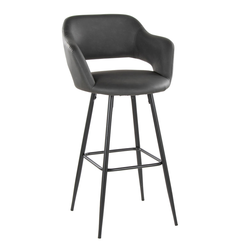 Set of two Lumi Source Margarite contemporary barstools with sleek design and modern frame, ideal for kitchen or bar area.