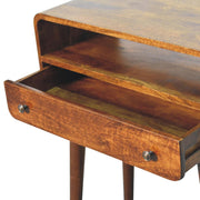 Curved Chestnut Console Table - R&R Furniture Gallery (Fountain Valley, CA)