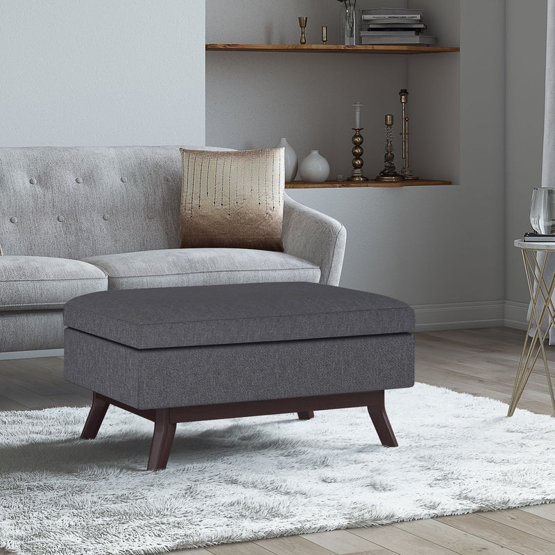 Owen - Upholstered Rectangular Storage Ottoman - R&R Furniture Gallery (Fountain Valley, CA)