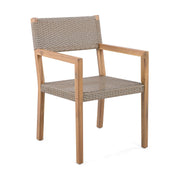 Outdoor Dining Chairs For Patios, Gardens (Set of 2) - Light Brown Multi / Light Teak - R&R Furniture Gallery (Fountain Valley, CA)