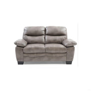 Glory Furniture Marta stationary loveseat with plush beige upholstery and cushioned armrests, ideal for cozy living spaces.