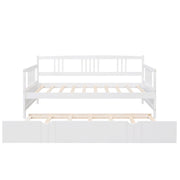 Modern DreamHaus multifunctional daybed with built-in storage drawers in a sleek design, perfect for contemporary bedrooms.