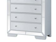 White storage chest from Glory Furniture accent chests collection, featuring a sleek design and sturdy construction.