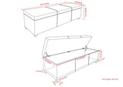 Avalon - Multifunctional Storage Ottoman Bench - R&R Furniture Gallery (Fountain Valley, CA)