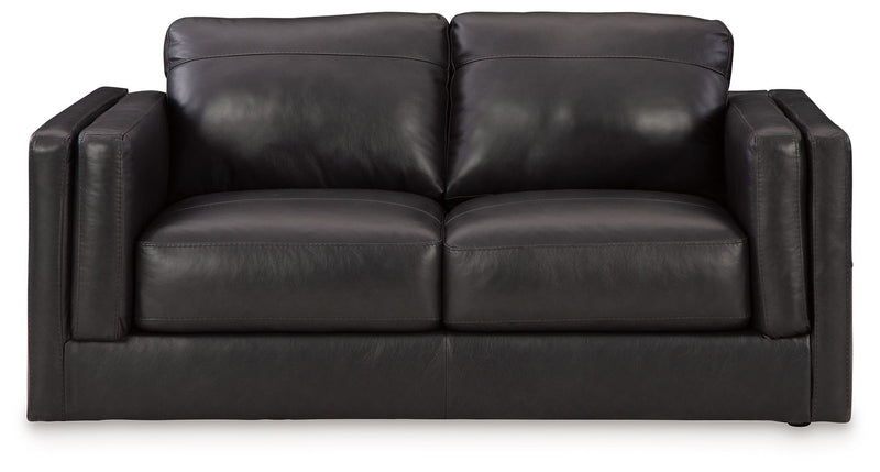 Amiata - Loveseat - Onyx - R&R Furniture Gallery (Fountain Valley, CA)
