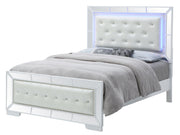 Modern contemporary panel bed by Glory Furniture featuring sleek design and clean lines, shown in a stylish bedroom setting.