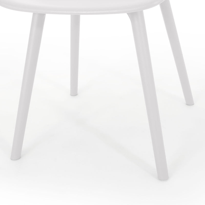 Set of two Noble House Lily Chairs with modern design, featuring upholstered seats and sleek wooden legs.