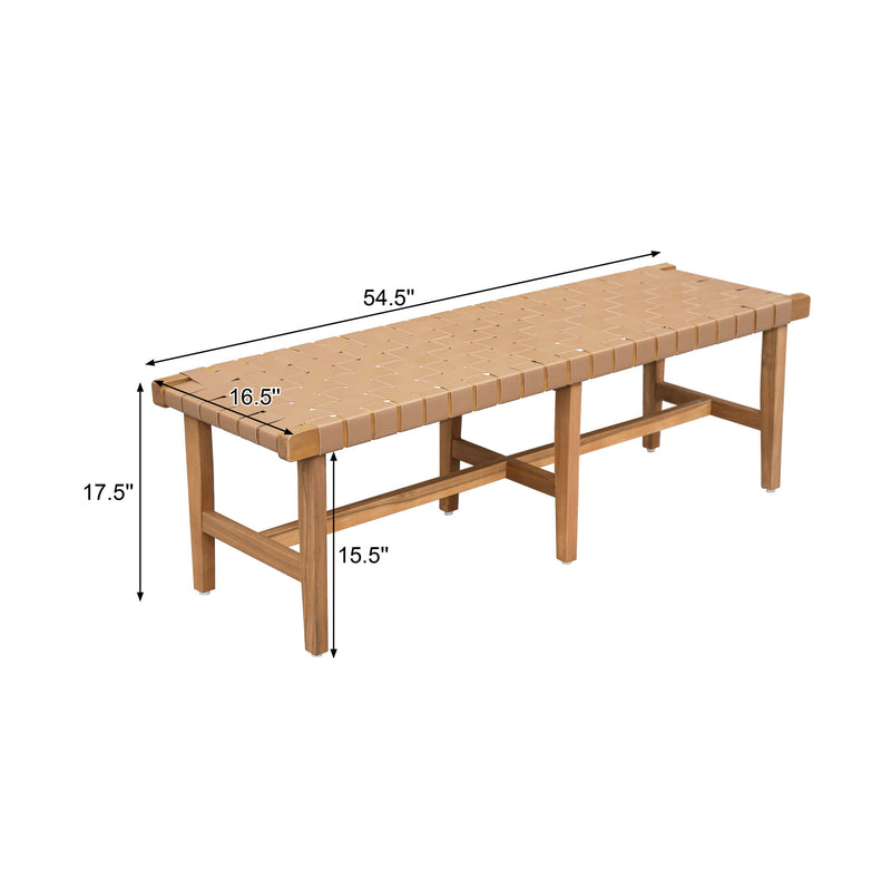 Bedroom Bench - Acacia Wood - R&R Furniture Gallery (Fountain Valley, CA)