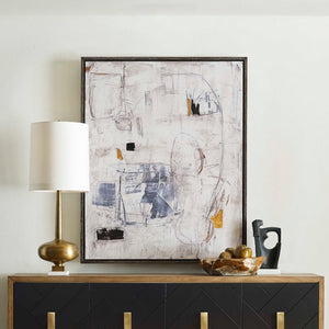 Boom Town - Framed Canvas - Black / Brown / White