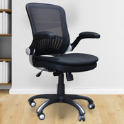 Black Parker Living DC#301 desk chair with ergonomic design and adjustable features, ideal for office or home workspace.