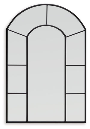 Evengton - Accent Mirror - Black - R&R Furniture Gallery (Fountain Valley, CA)