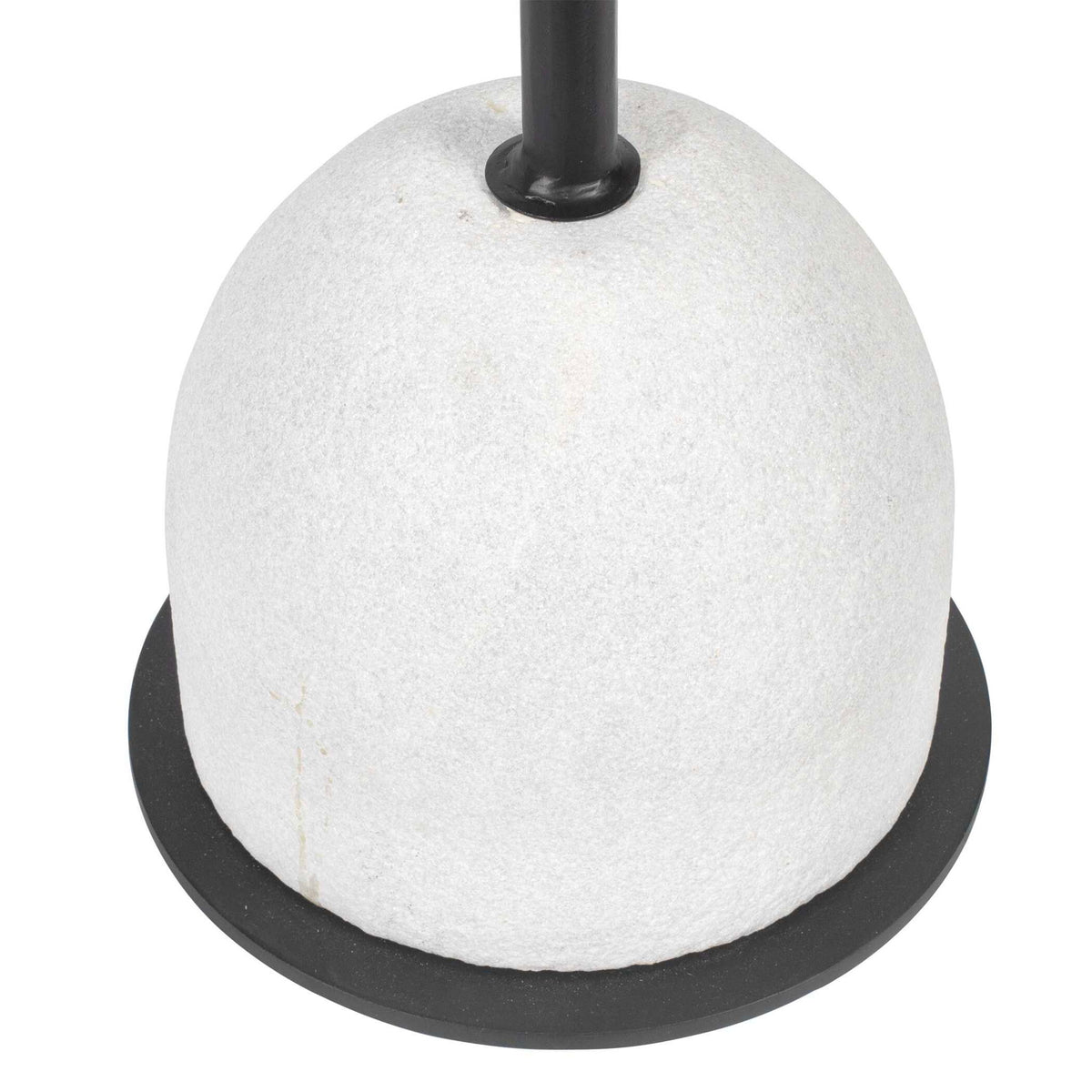 Morro - Marble Side Table - White / Black