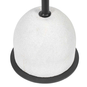 Morro - Marble Side Table - White / Black