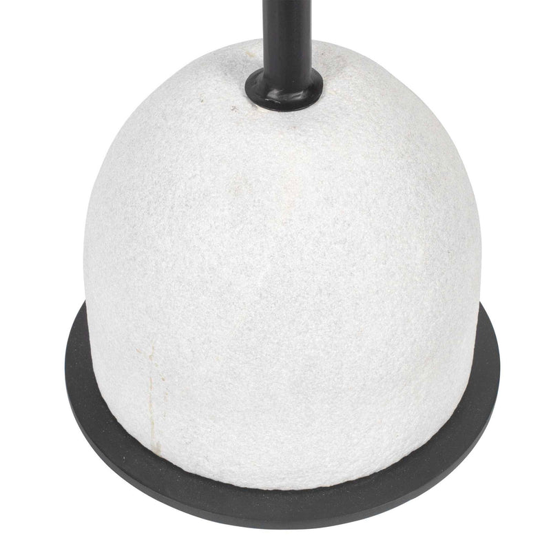 Morro - Marble Side Table - White / Black