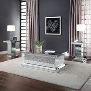 Nysa - 26" End Table - Mirrored & Faux Crystals - R&R Furniture Gallery (Fountain Valley, CA)