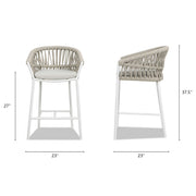 Maiden - Patio Counter Stool Sunproof Olefin (Set of 2) - R&R Furniture Gallery (Fountain Valley, CA)