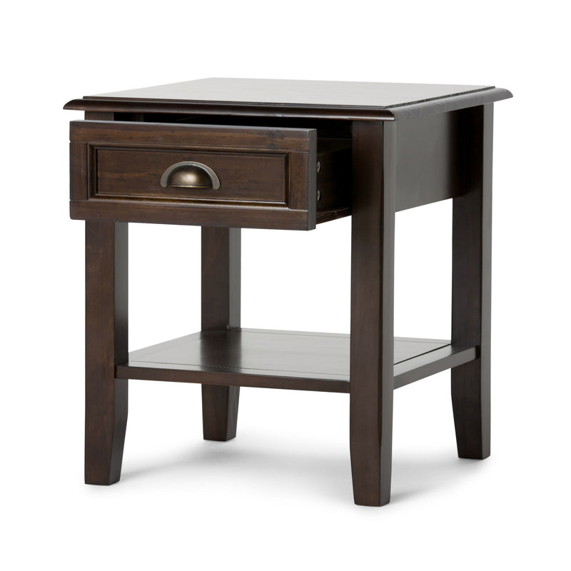 Burlington - End Table - Mahogany Brown - R&R Furniture Gallery (Fountain Valley, CA)
