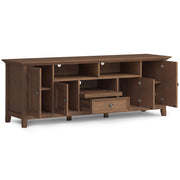 Amherst - Wide TV Media Stand - Rustic Natural Aged Brown - R&R Furniture Gallery (Fountain Valley, CA)