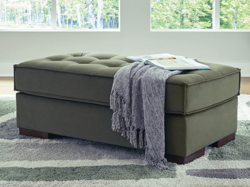 Caspian-Town - Oversized Accent Ottoman - Olive - R&R Furniture Gallery (Fountain Valley, CA)