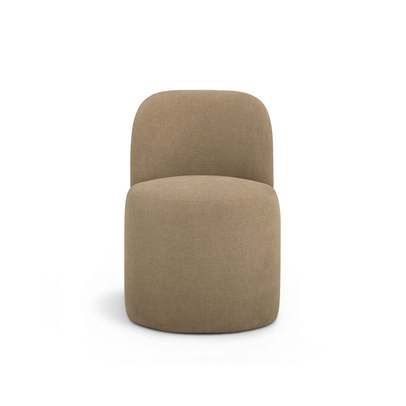 TOV Furniture Persa dining side chair with modern design, wooden legs, and upholstered seat and back for stylish dining room decor.