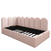 Upholstered Daybed With Metal Slatted Base - R&R Furniture Gallery (Fountain Valley, CA)