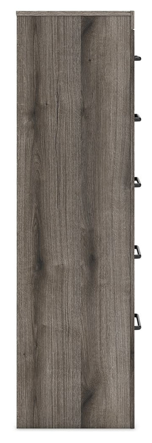 Graystorm - Five Drawer Chest - Brown Gray - R&R Furniture Gallery (Fountain Valley, CA)