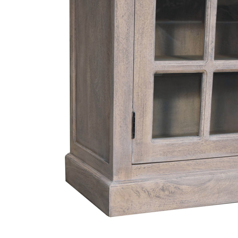 Triple Glazed Cabinet - Gray - R&R Furniture Gallery (Fountain Valley, CA)