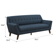 Sofa - Blue - Fabric - R&R Furniture Gallery (Fountain Valley, CA)
