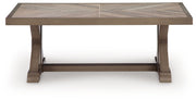 Laguna Heights - Rectangular Cocktail Table - Beige - R&R Furniture Gallery (Fountain Valley, CA)