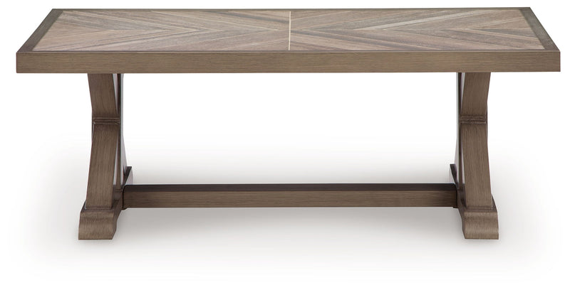 Laguna Heights - Rectangular Cocktail Table - Beige - R&R Furniture Gallery (Fountain Valley, CA)