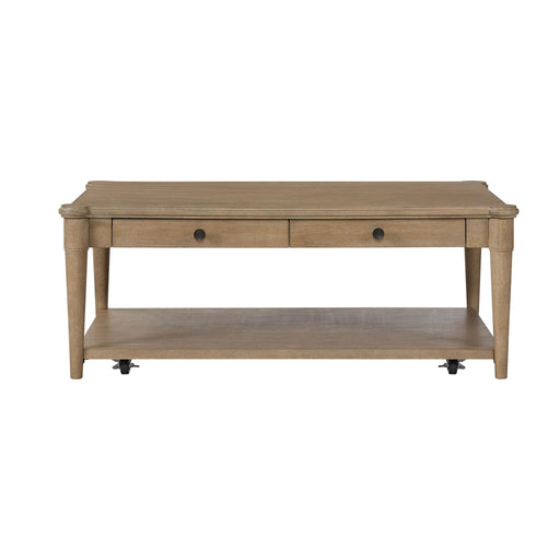 Cocktail Table With Two Storage Drawers And Casters - R&R Furniture Gallery (Fountain Valley, CA)
