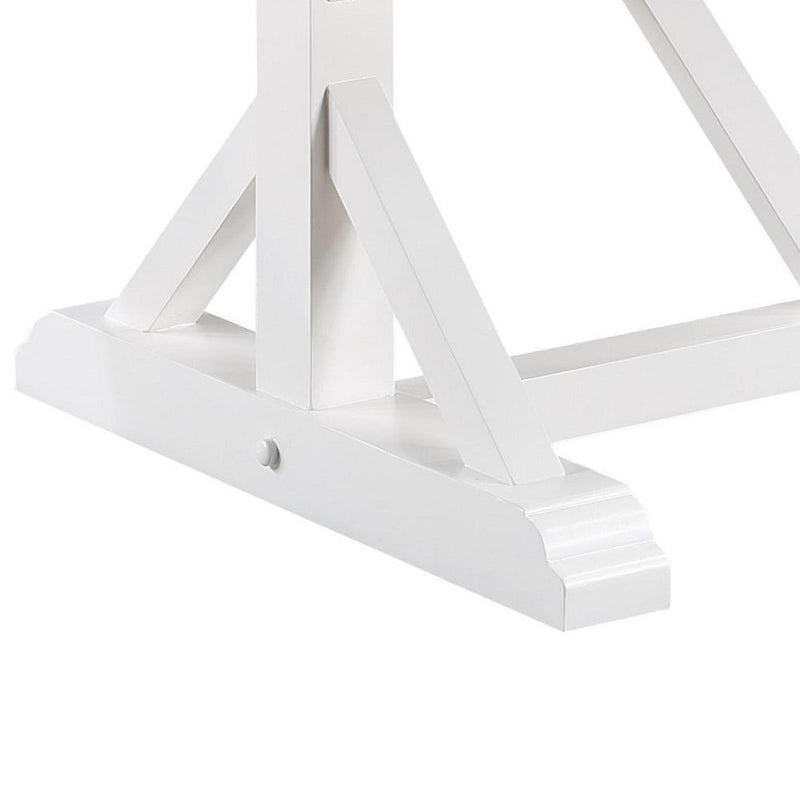Hollyn - Dining Table With Engineered Stone Top - Engineered Stone & White - R&R Furniture Gallery (Fountain Valley, CA)
