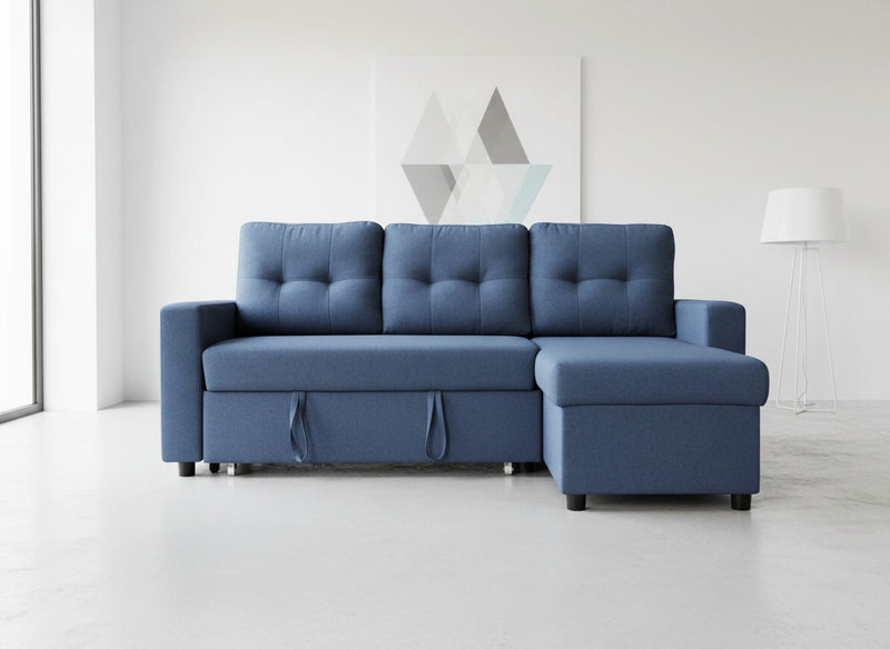 Convertible L Shaped Sectional Sleeper Sofa Bed, Saving Pull Out Couch - R&R Furniture Gallery (Fountain Valley, CA)