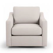 Classic Home Aspen swivel chair with a modern design, featuring a cushioned seat and backrest, on a swivel base.